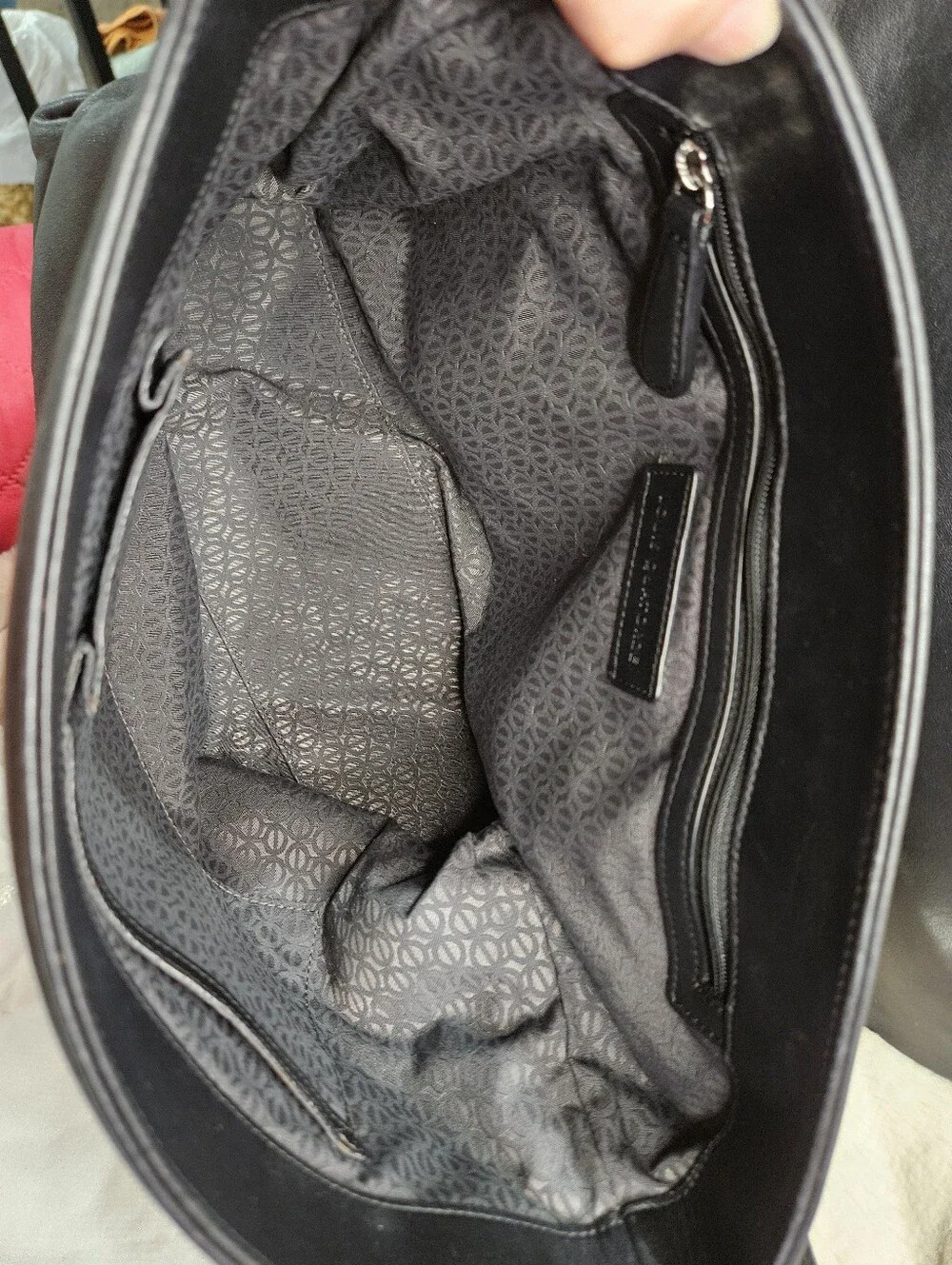2011 Louis Quatorze Black Leather Top-Handle Shoulder Bag